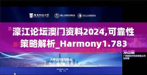 濠江论坛澳门资料2024,可靠性策略解析_Harmony1.783