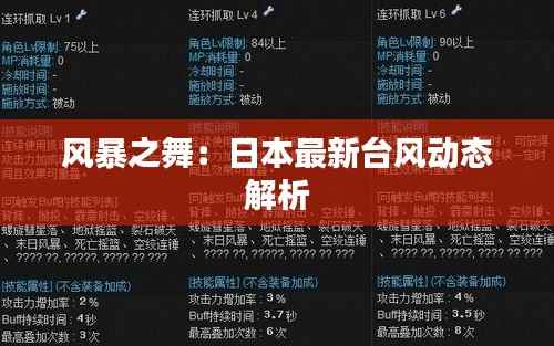 风暴之舞:日本最新台风动态解析