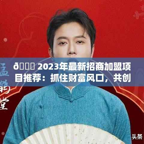 🚀 2023年最新招商加盟项目推荐:抓住财富风口,共创辉煌未来!