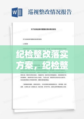 纪检整改落实方案，纪检整改报告 
