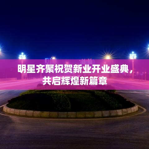 明星齐聚祝贺新业开业盛典,共启辉煌新篇章